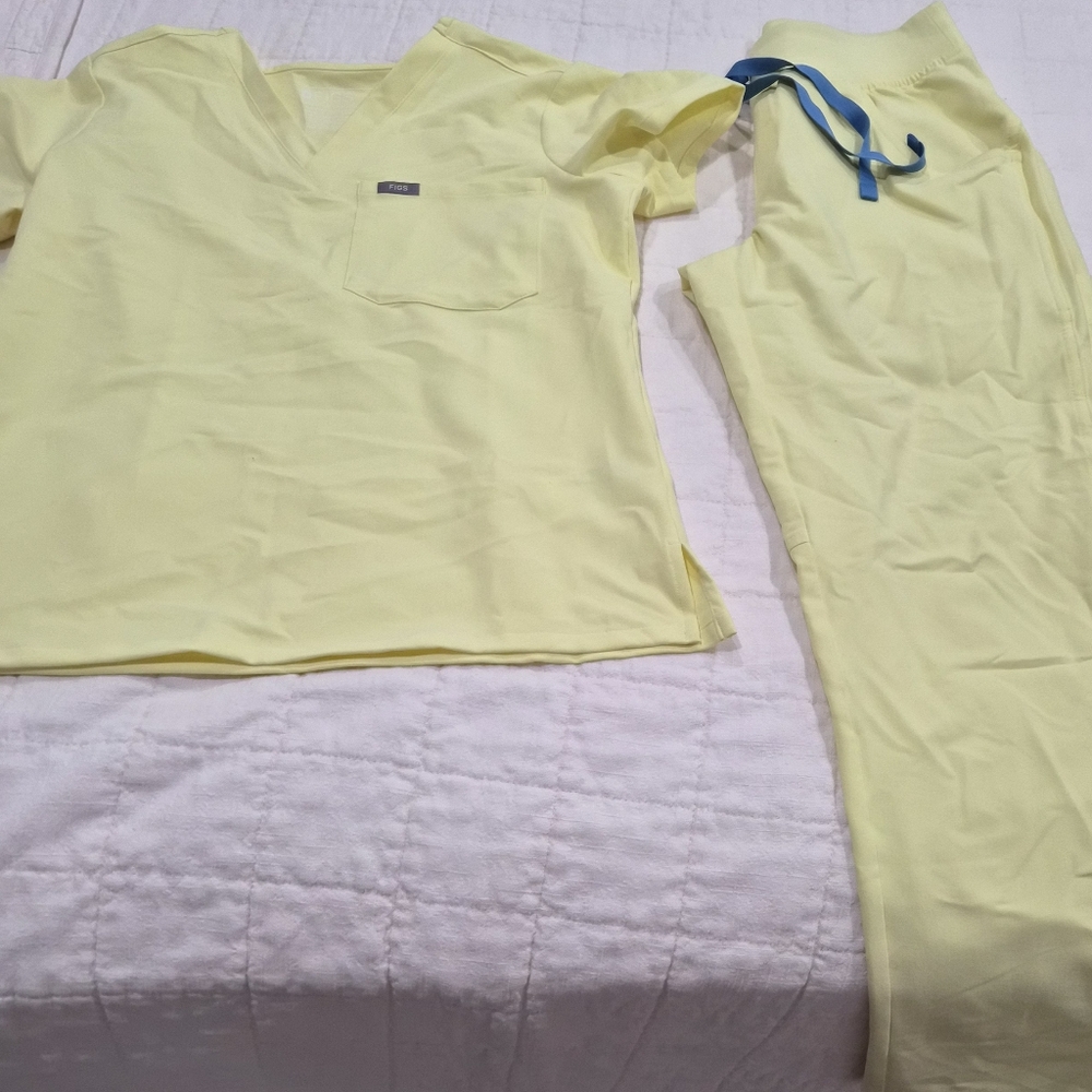 Figs Light Yellow/Sunlight Set XXS PETITE